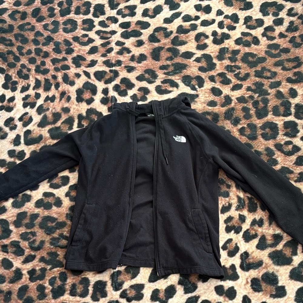 north face full zip with hood size medium